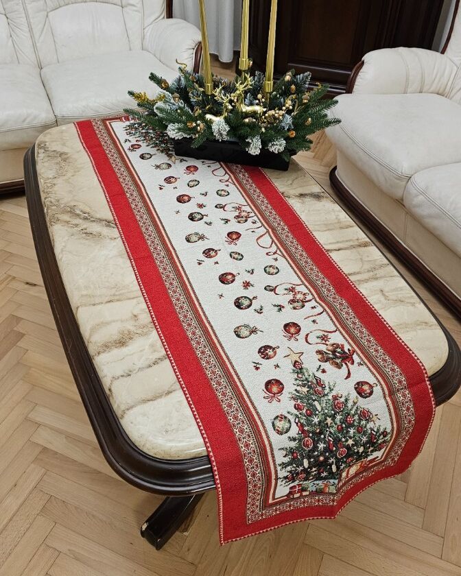 Різдвяна серветка гобеленова 40х150см - вид 1