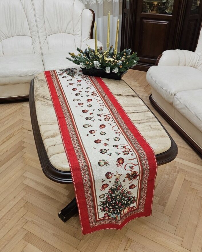 Різдвяна серветка гобеленова 40х180см - вид 1