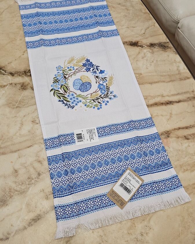 Пасхальна  серветка вишита 35х70см  - вид 2