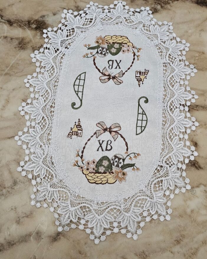 Пасхальна серветка 33х48см  - вид 14