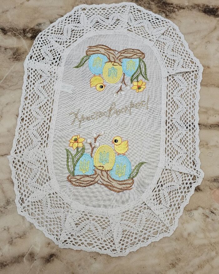 Пасхальна серветка 33х48см  - вид 06