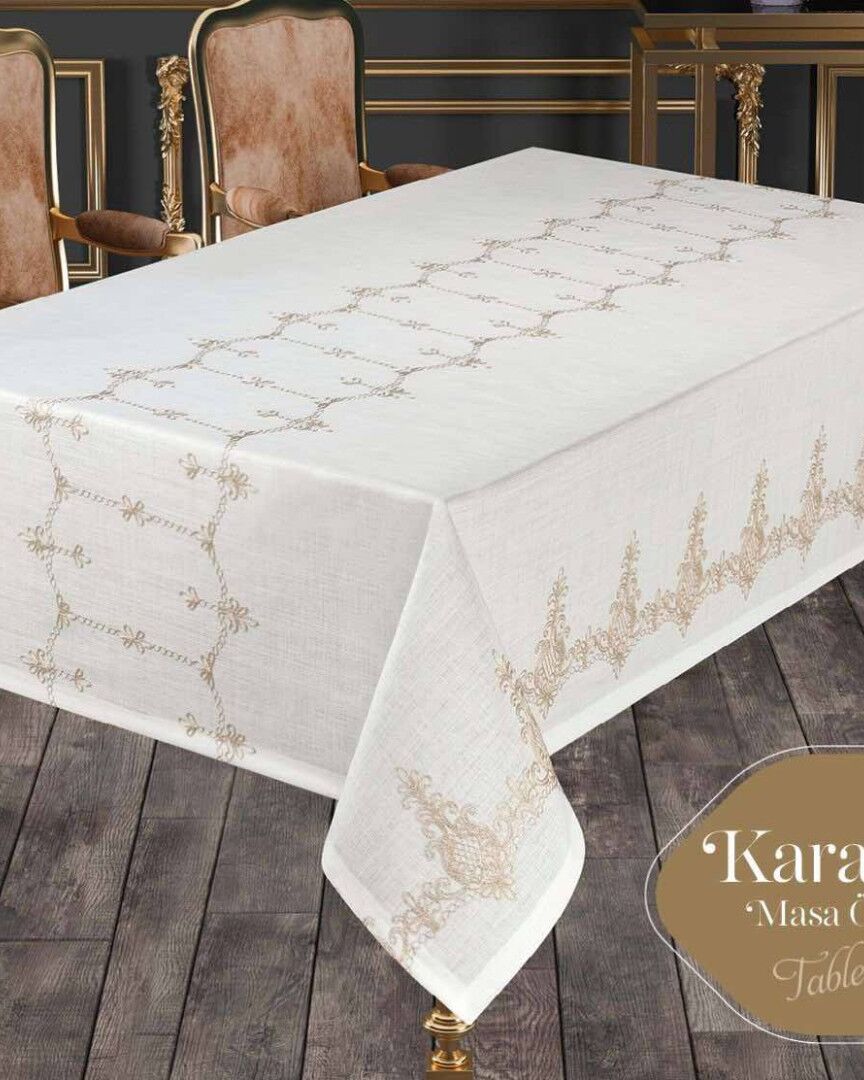 Турецька скатертина з вишивкою 